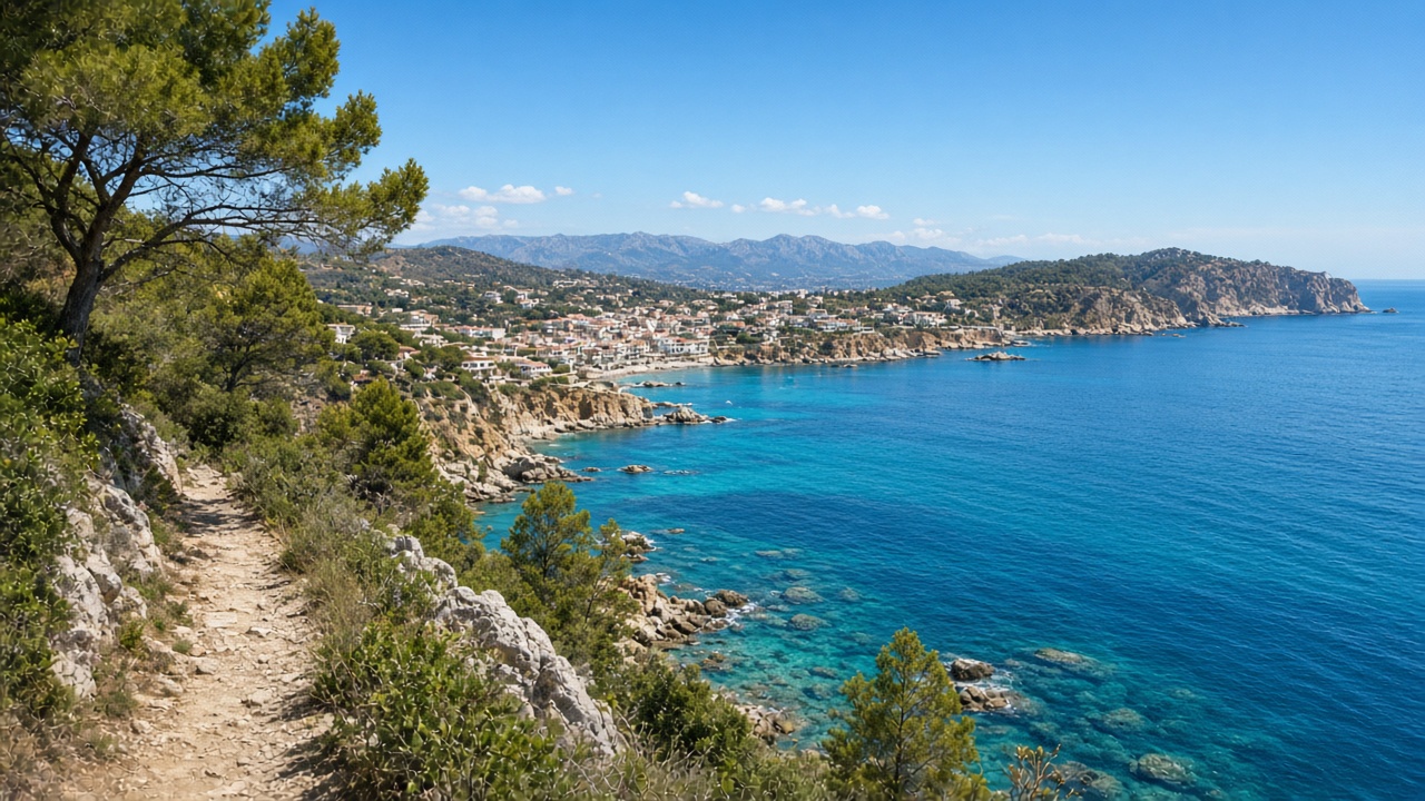 Belvedere e baia di Roses da L'Escala