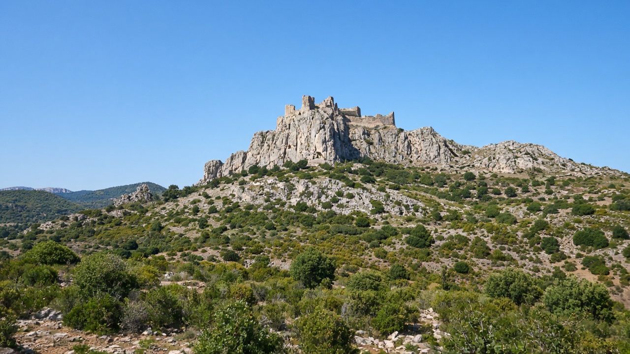 Massiccio del Montgr&iacute; da L'Escala